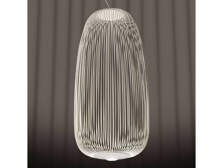 Spokes 1 LED-Pendellampe dimmbar weiß - Foscarini - Wohnzimmer - Design - Metall - Einflammig