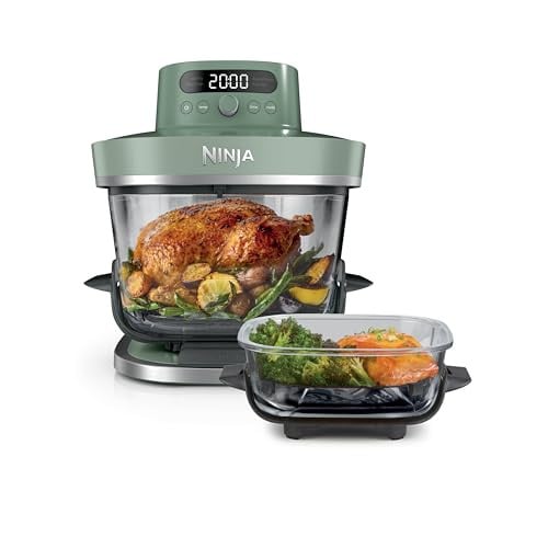 Ninja CRISPi PRO XL Glazen Airfryer, Groen, 5,7 liter
