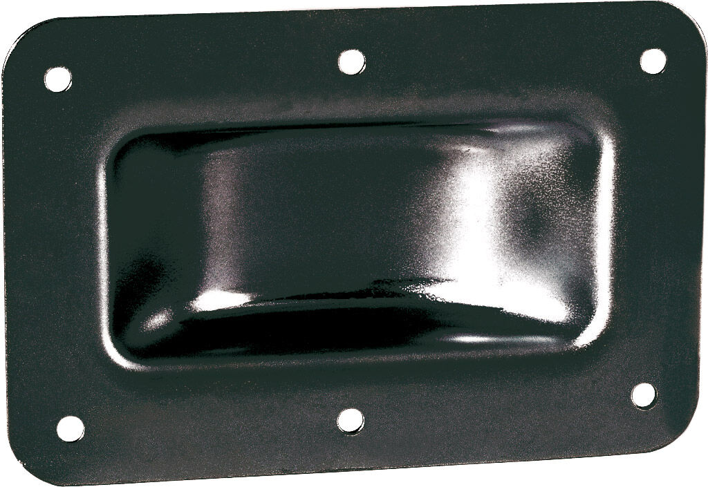 Adam Hall Hardware 38083 Blk - Stapel-Einbausachale Stahl, Schwarz