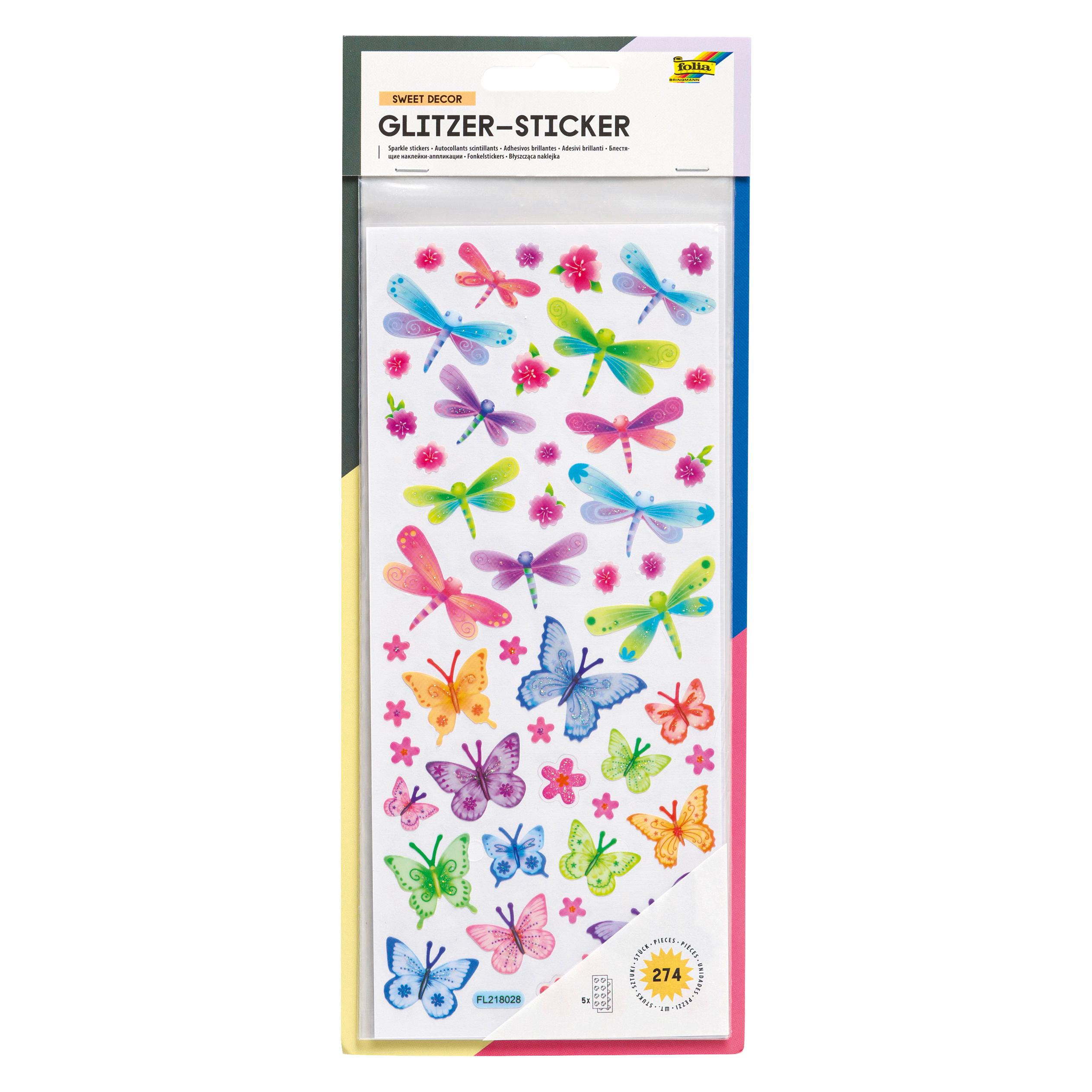 Folia Sticker Glitzer Dekozauber (130 Sticker) (1410)