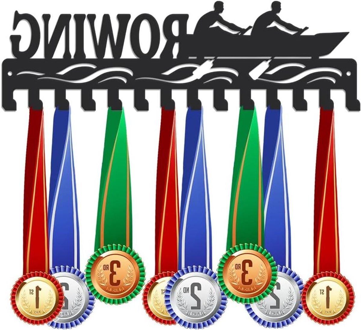 Metalen Medaille Hanger Display voor Muurbevestiging met Haken