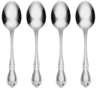 Oneida True Rose Everyday Flatware Dinner Spoons, Set Of 4