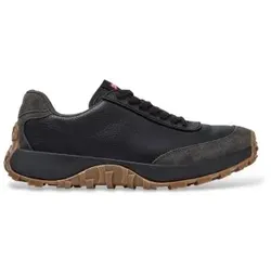 Camper für Herren. K100928-025 Rug Sneaker aus schwarzem Leder (41), Wohnung, Schnürsenkel, Lässig