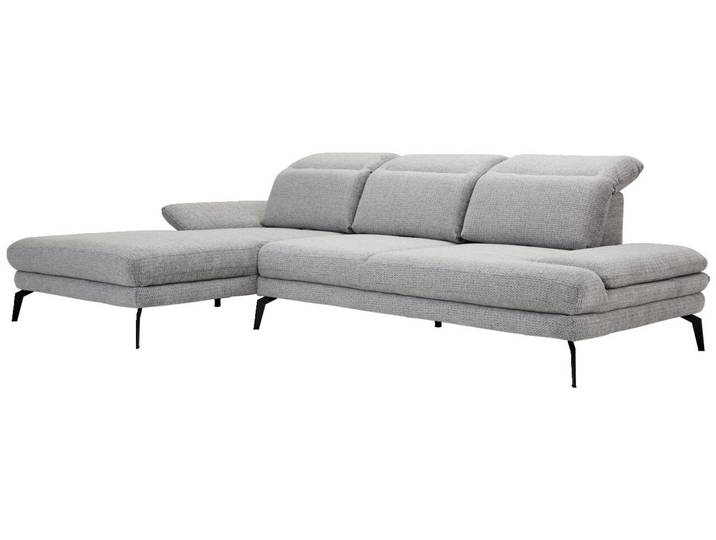 Stylife Longchairkombination RUBIO, grau, Stoff