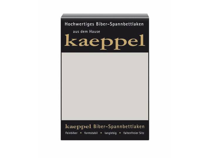 Spannbettlaken KAEPPEL Spannbettlaken Biber , silber, L:200cm, Biber, Obermaterial: 100% Baumwolle, Bettlaken, Spannbettlaken, 100% Baumwolle, kuschelig weich ideal für Winter