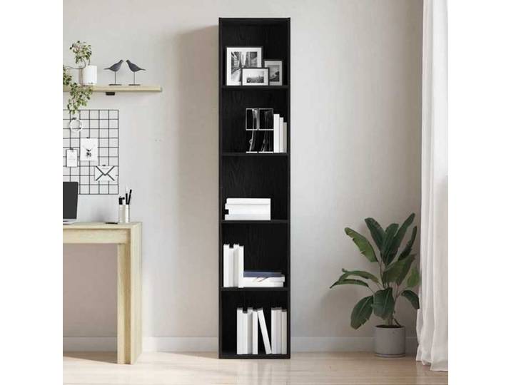 VIDAXL - Colonne pour livres Bibliothèque - Chêne noir - 40x30x189 cm - Bois d'ingénierie 525993 Assemblage requis