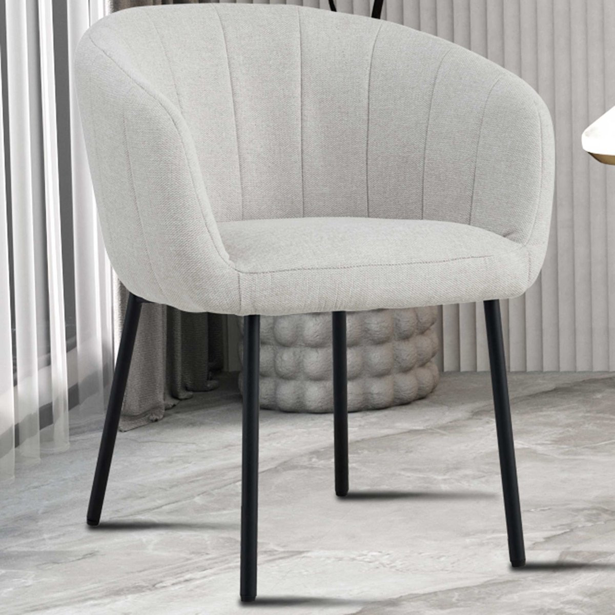 Rousseau Eetkamerstoel met Armleuningen Beige