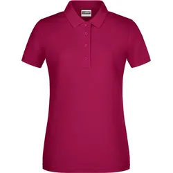 James & Nicholson Damen Bio Piqué Polo 8009 wine S
