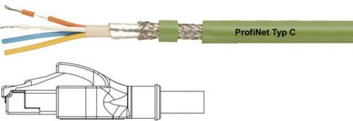 HELU 806413 RJ45 Patchkabel CAT 5e SF/UTP 5.00m Grün PUR-Mantel, Geflechtschirm, Folienschirm, flexibler Innenleiter