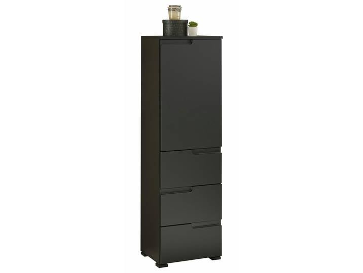 XORA Highboard SPICE, schwarz, Holznachbildung