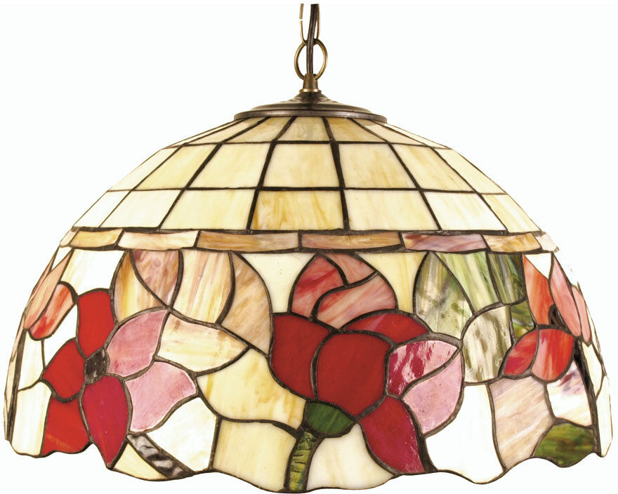 Ophelia & Co. Adalyn 1 - Light Tiffany Glass Dome Pendant Tiffany Glass 34cm H x 60cm W x 60cm D