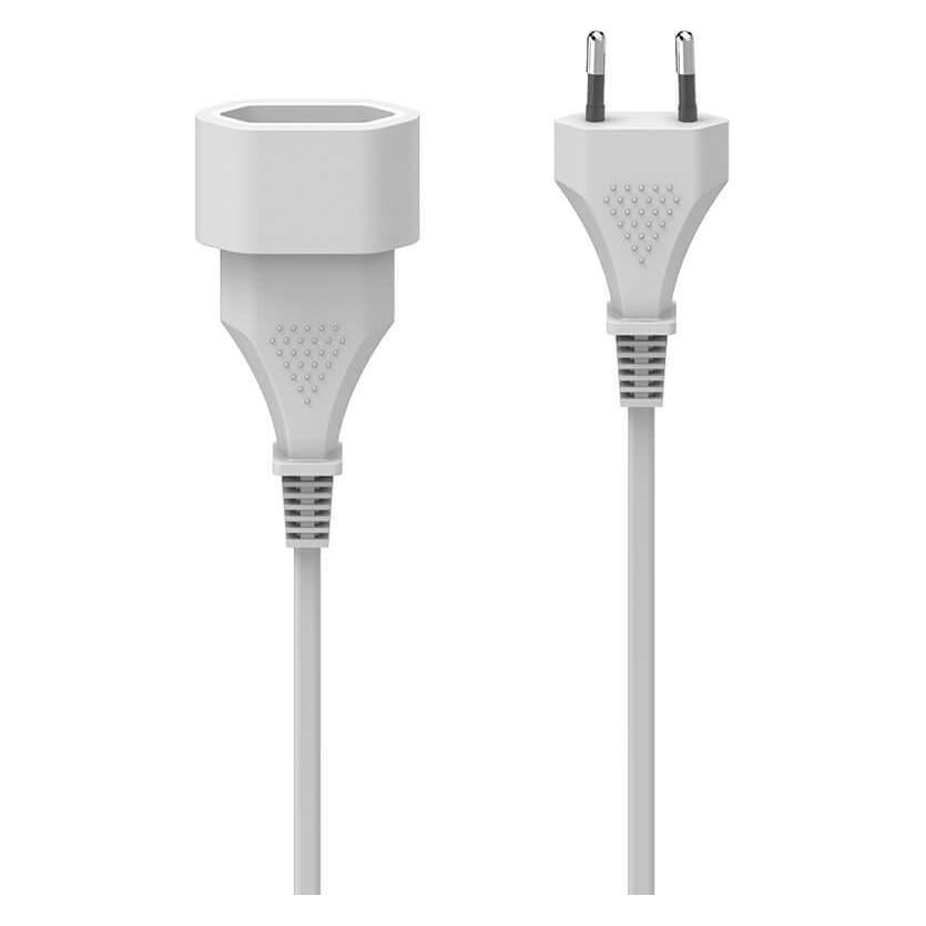 Hama Verlängerungskabel mit Eurostecker, für innen, 3 m, Weiss (3 m, CEE 7/4) (00223261)