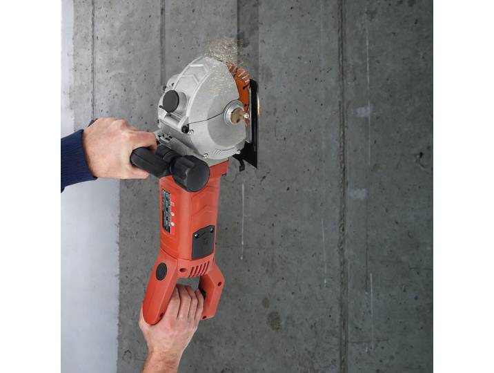 Machine à rainurer murale électrique 4800W, outil de rainurage à 5 lames pour couper le béton, le marbre, le granit