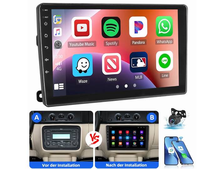 ESSGOO Für Skoda Fabia II MK 2 2011-2013 Android 15 Apple Carplay Autoradio (RDS, Digitalradio (DAB), FM, AM, 2 DIN Carplay Android Auto GPS WIFI Bluetooth Navigationsgeräte)