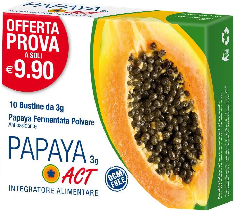 F&F Srl Papaya Act Fermentata, 10 Bustine