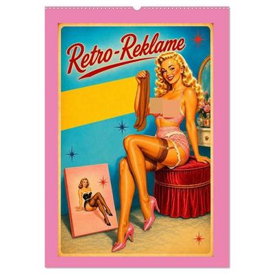 Retro-Reklame (Wandkalender 2027 DIN A2 hoch), CALVENDO Monatskalender