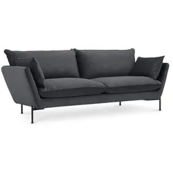 Nordic Collection Sofa Hasle Lux Cord Slate Grey 2-Sitzer