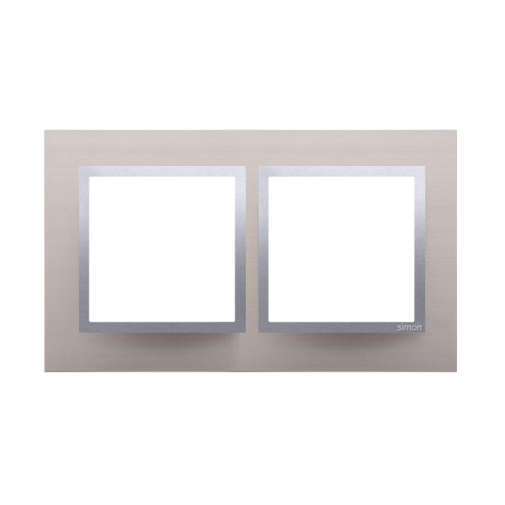 No Name Simon 54 Natur Satin Sparkle Metalllünette 2x (DRN2/79)