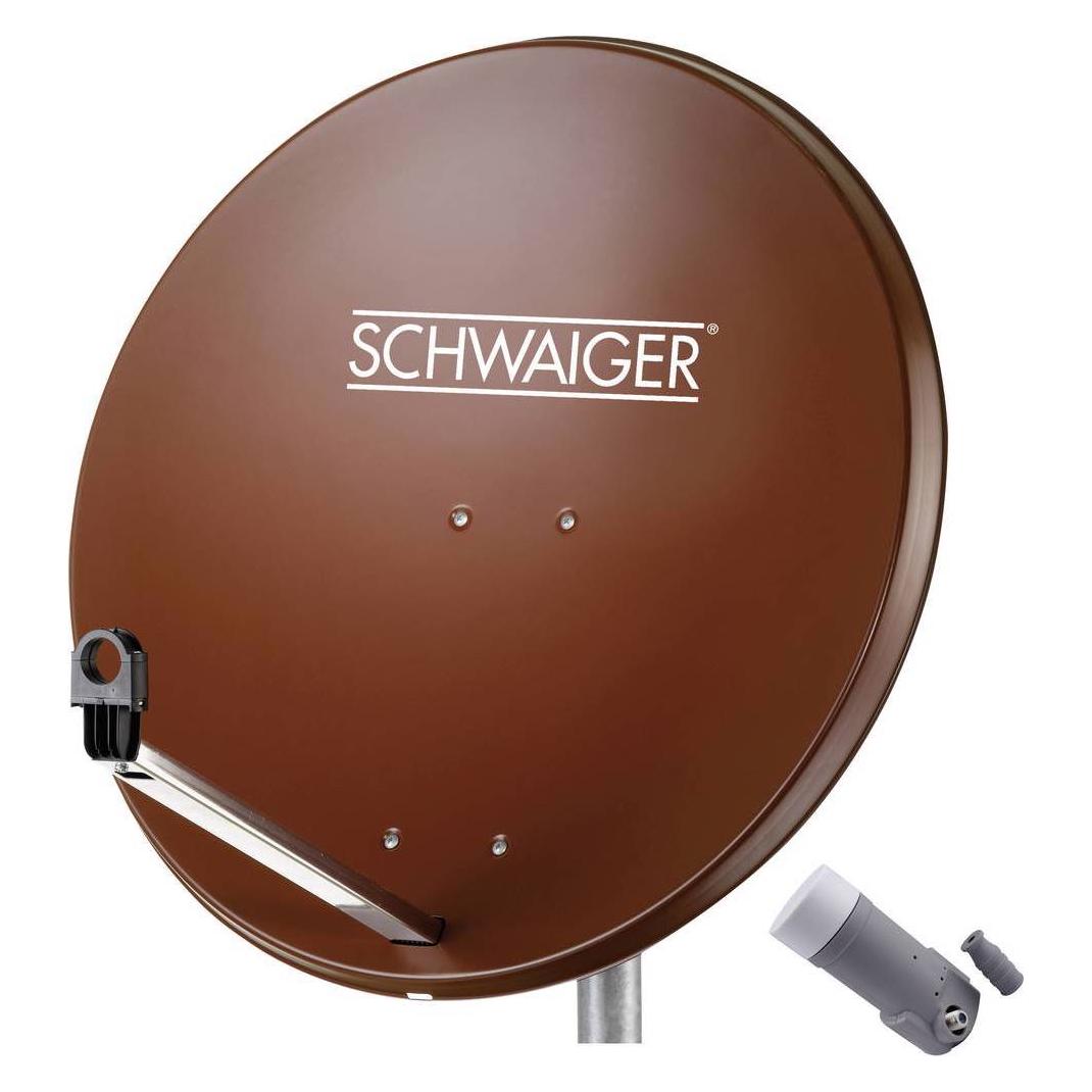 Schwaiger SAT Anlage ohne Receiver (Parabolantenne, DVB-S / -S2) (SPI9962SET1)