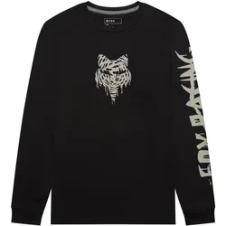 Fox, Herren, Velotrikot, Roughcut Dri-Release Md Ls Tee (S), Schwarz, S