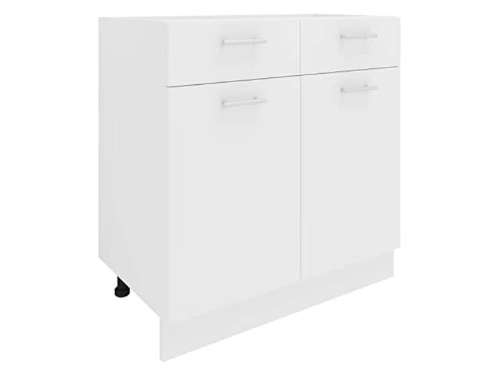 VCM Keukenkast, breedte 80 cm, lade, onderkast, keukenmeubel, Esilo, wit
