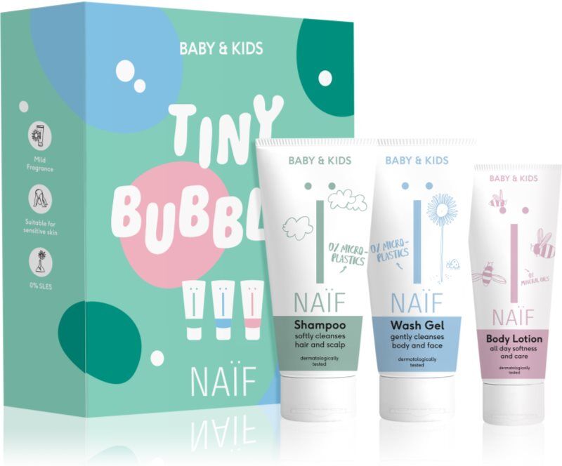 Naif Baby & Kids Tiny Bubbles coffret cadeau pour bébé