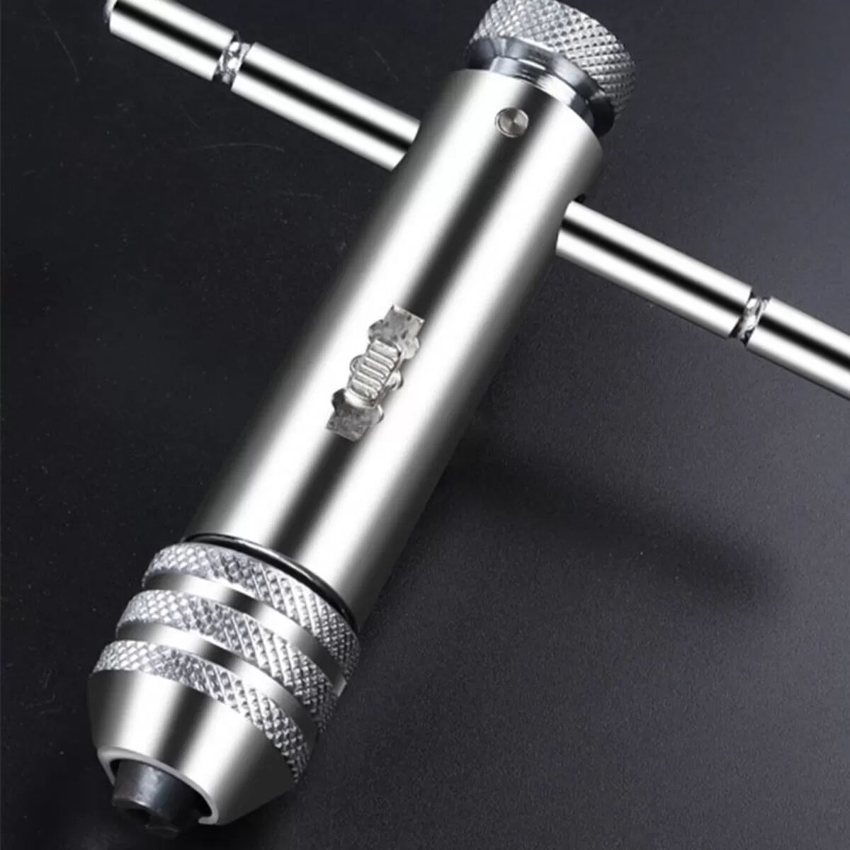 INF Clé à tarauder conique à cliquet poignée T - Acier chrome-vanadium, cliquet réversible verrouillable, plage de serrage