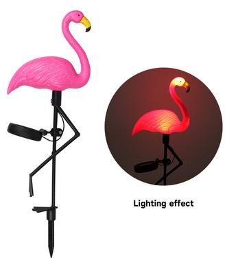 Modern Home Fixes Solar Patio Ground Lantern, Waterproof Stake Light Pathway Decor, Solar Flamingo Light LED Outdoor b 1pcs