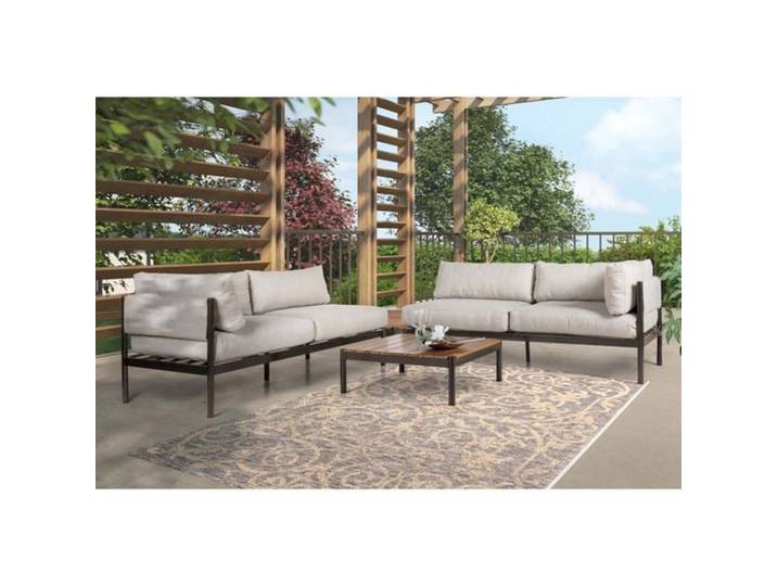 OUTLIV. Ecklounge inkl. Loungetisch Aluminium/Polypropylen
