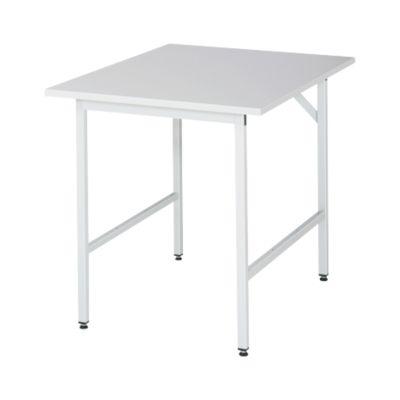 RAU Arbeitstisch, Melamin-Platte, 750 x 1000 x 800-850 mm