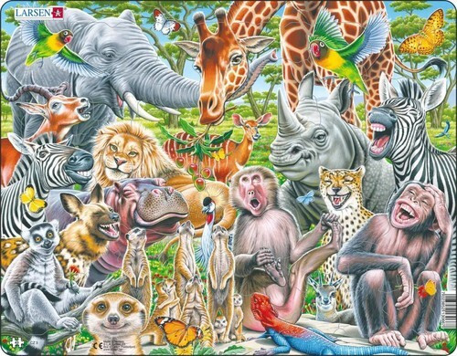 Larsen Maxi CZ3 Puzzel met 43 stuks Dieren voor 4 jaar