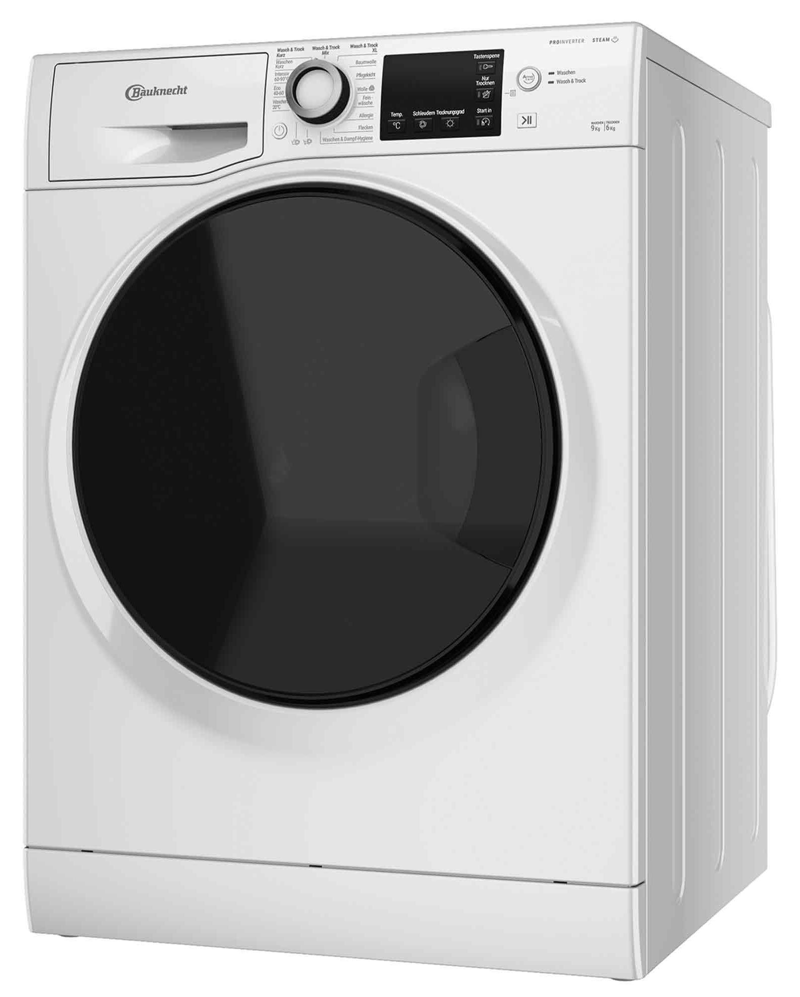 Bauknecht WD 96RC DA Waschtrockner 9kg Nachlegefunktion Anti-Allergie-Programm