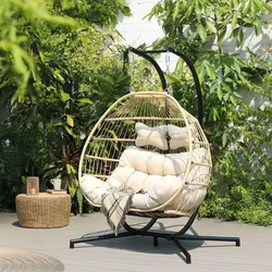 HOME DELUXE Hängesessel LOMA – 2 Sitzer Beige