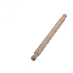 Nudelholz aus Holz für Gebäck mit festem Griff, Gesamtlänge 60 cm