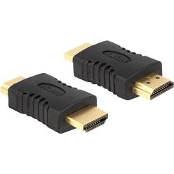 Delock 65508 HDMI Adapter [1x HDMI-Stecker - 1x HDMI-Stecker] Schwarz vergoldete Steckkontakte 0 mm