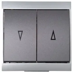 Kopp 621515086 Jalousienschalter 10AX 250V Malta anthrazit-silber