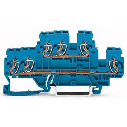 WAGO 870-534 Doppelstock-Durchgangsklemme 5 mm Zugfeder Belegung: N, N Blau 50 St. Box