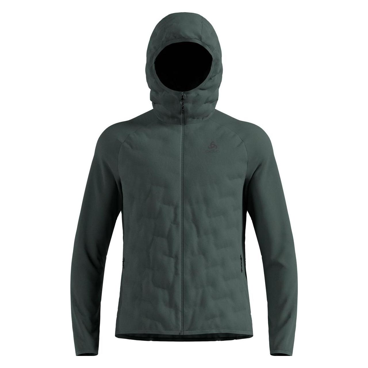 Odlo Zeroweight Insulator Hybrid Mid Layer mit Kapuze und Reissverschluss (L) (62277210877L)