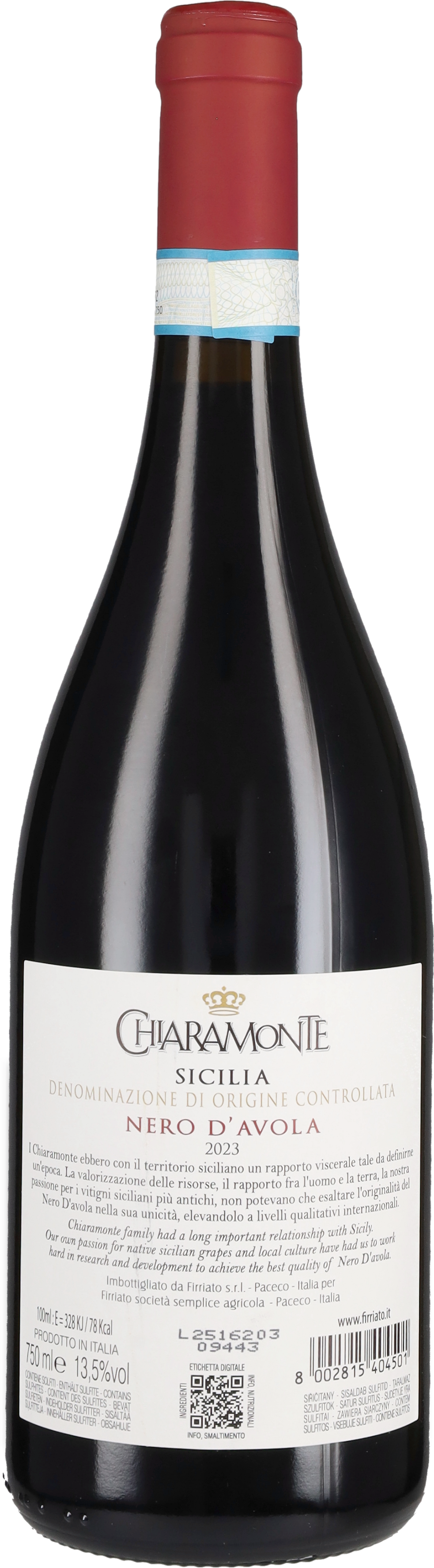 Nero d'Avola 'Chiaramonte' Firriato 2023