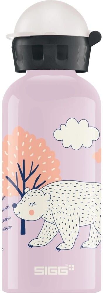 Trinkflasche SIGG "KBT Beary 400 ml", Baby, Gr. 400ml, rosa (hellrosa), Aluminium, Trinkflaschen Trinkflasche hellrosa 400ml