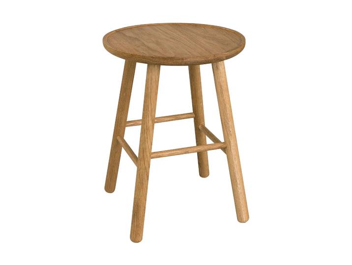 Hans K Tabouret ZigZag 47 cm Chêne huilé
