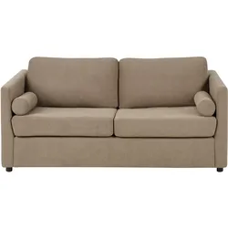 SCHLAFSOFA Stoff Braun Inkoo