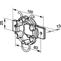 Somfy Altbaulager für Umrüstung 9707113