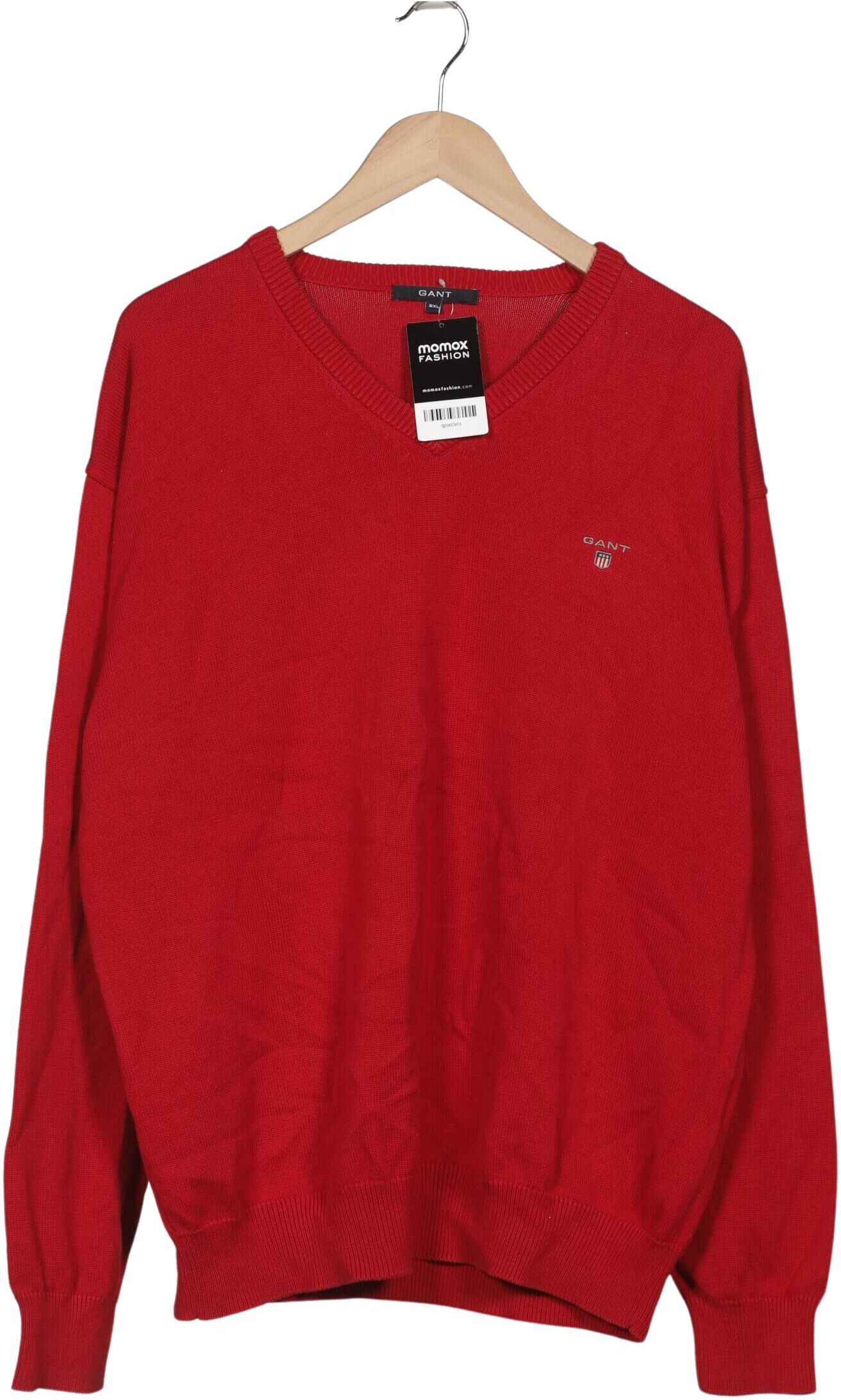 Gant Herren Pullover, Rot, Gr. Xxl, Baumwolle - Second Hand