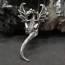 Drachensilber Phönix Schmuck Anhänger Sterlingsilber Phoenix 925 Silber - Silber