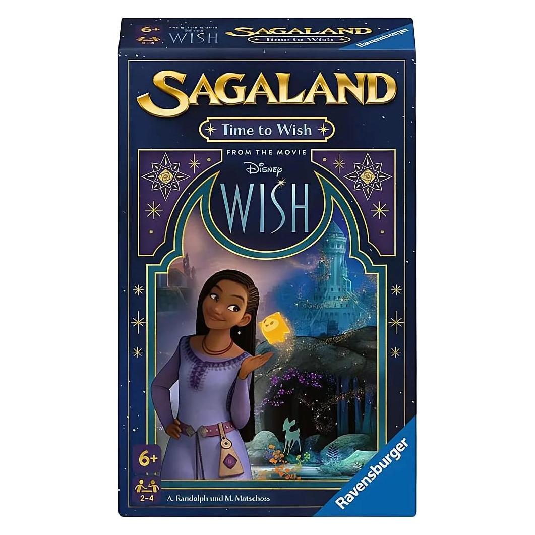 Ravensburger 22649 - Disney Wish Sagaland: Time to Wish - Mitbringspiel für 2-4 Spieler ab 6 Jahren (Deutsch, Englisch, Französisch, Italienisch, Niederländisch, Spanisch, 2 - 4 Spieler) (22649)