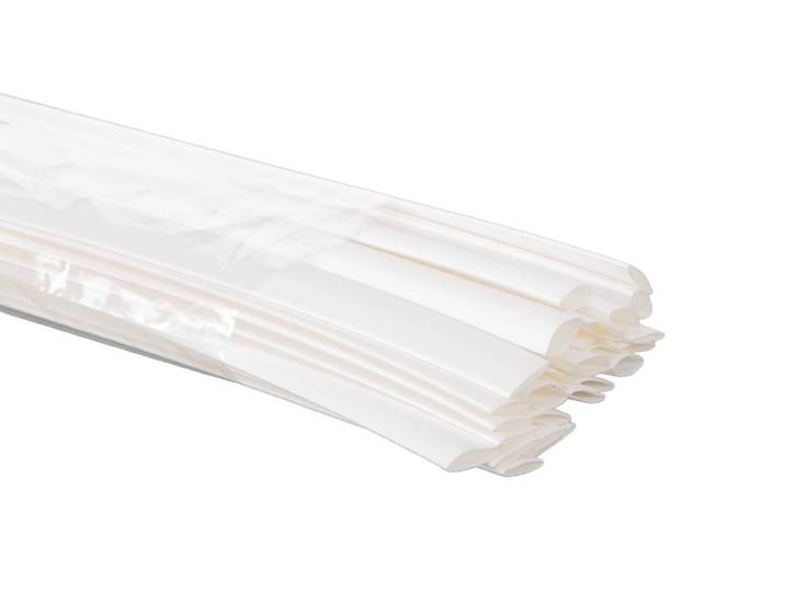 Thermische krimpkous 9 mm - 1 m - 90 °C - wit (25 stuks)