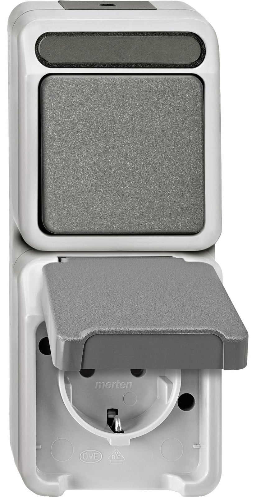 Merten MEG3494-8029 Kombi Schuko-stopcontact Aquastar