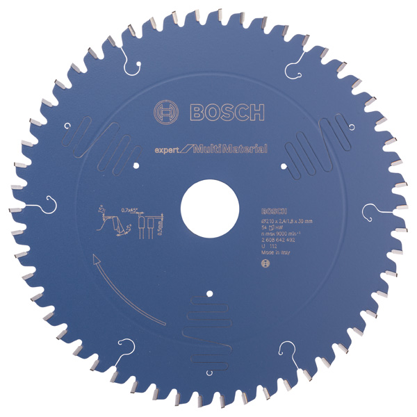 Bosch Kreissägeblatt Expert for Multi Material, 210 x 30 x 2,4 mm, 54 2608642492