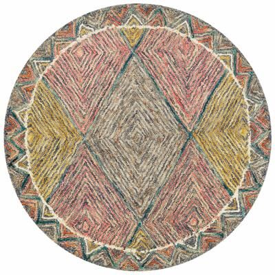 Alexander Home Kaleidoscope Diamond Hand-Hooked Wool Rug